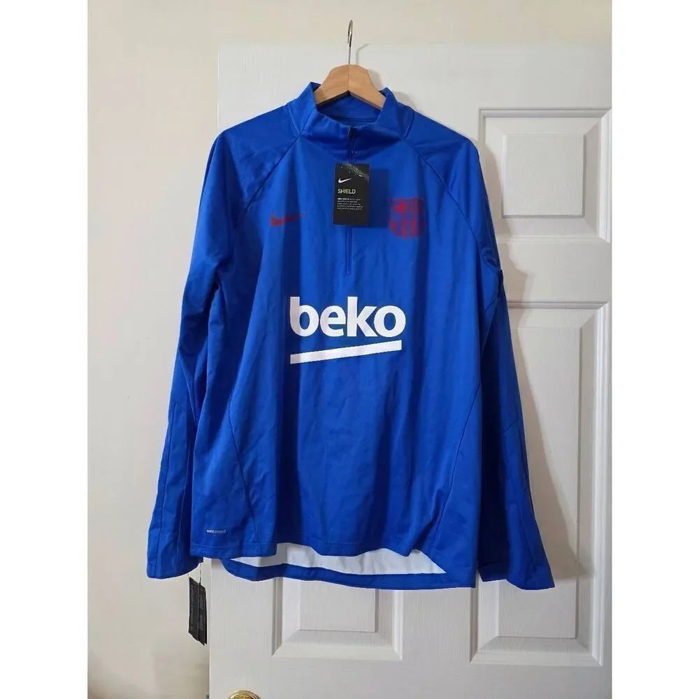 Nike FC Barcelona Mens Shield Drill Top L NWT